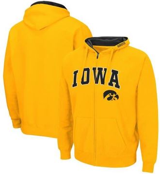 Colosseum Mens Colosseum Gold Iowa Hawkeyes Arch & Logo 3.0 Full-Zip Hoodie at Nordstrom, Size Small