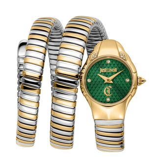 Just Cavalli Womens Snake 316L Stainless Steel Watch - Silver & Gold - One Size