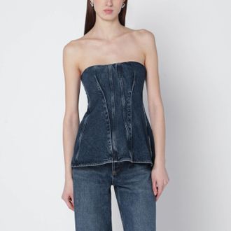 A Gold E Blue Lara Denim Corset