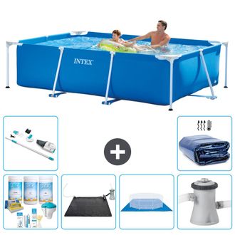 Intex Piscina Con Estructura Rectangular - 260x160x65 Cm - 7-piezas S20033