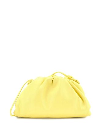 Bottega Veneta The Pouch Leather Mini crossbody bag - women - Calf Leather/Leather - One Size - Yellow