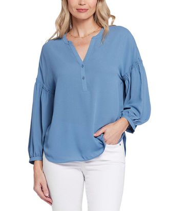 NYDJ Paulina Peasant Blouse