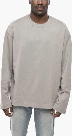 Diesel Cotton Crewneck Sweatshirt S-MACSIS With Monogram size Xl