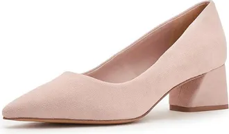 Franco Sarto Racer Pump High Womens Heels Ballet Slipper Light Pink Suede : 9.5 M, Leather/Rubber