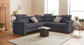 Sit&more Ecksofa »Bologna L-Form« Kopfteilverstellung, wahlweise mit Bettfunktion und Schubkasten