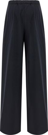Max Mara Womens Blue Virgin Wool Casual Pants