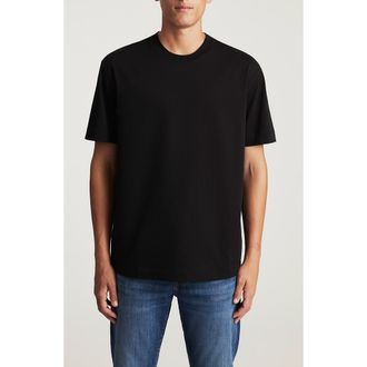 Mavi Crewneck Cotton T-Shirt in Black at Nordstrom, Size Medium