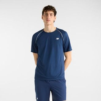 New Balance Mens Tournament Top in Blue/White Poly Knit, size 2X-Large