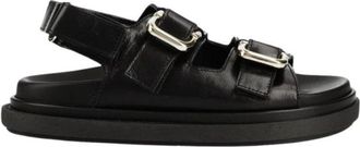 Alohas Harper Sandaal - Dames - Sandalen - Zwart - 41 EU - Leer - Schoenen