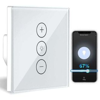 Elle Interruptor Regulador De Intensidad, Regulador De Luz Wifi Con Funci&oacute;n De Porcentaje Y Funci&oacute;n De Temporizador, Control Por Aplicaci&oacute;n De Voz Wlan, Re