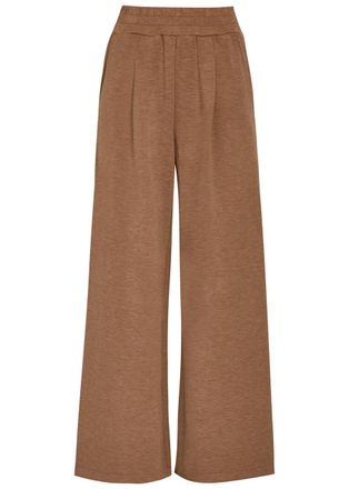 Varley The Extra Wide Leg 29.5 Stretch-jersey Sweatpants - Brown - S (UK8-10 / S)