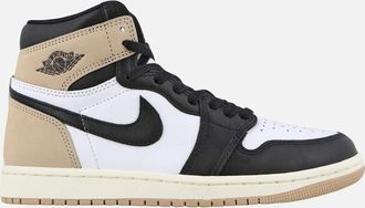 Nike Womens Nike Air Jordan 1 Retro HI OG Brown Trainers - White - Size: 2.5