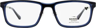 Shinola SH37000 Flexon Temple Eyeglasses - Navy