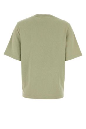 Maison Kitsun&eacute; Womens Sage Green Cotton T-Shirt Dustygreen Organic