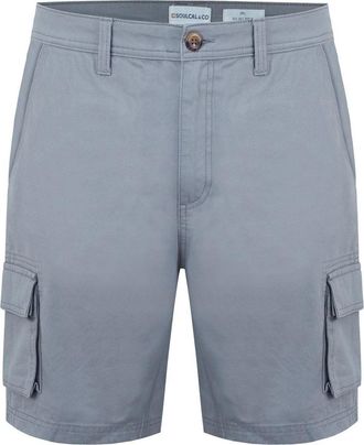SoulCal&Co SoulCal Effen Cargo Shorts heren (Lichtgrijs)