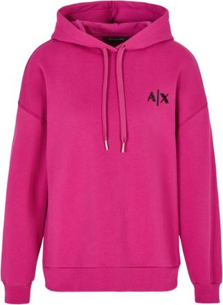 A|X Armani Exchange Xw 000031 Hoodie - Dames - Hoodies - Roze - XS - Katoen - Hoodies & sweatvesten
