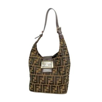 Fendi Pre-owned Shoulder Bags, female, Brown, Size: ONE SIZE Pre-owned Vintage Nylon Shoulder Bag