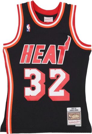 Mitchell & Ness Miami Heat Basketball Tank Top 1992 - Heren - Fitness - Zwart - S - Polyester - Fitness