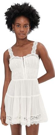 Free People So In Love Mini Slip Womens Underwear Clean Ivory : MD (Womens 8-10), Cotton/Elastane/Nylon