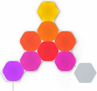 Nanoleaf Kit De Inicio De Cinta Led Nanoleaf Shapes Hex&aacute;gonos 9 Paneles 18 W