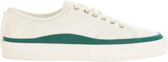 Ferragamo Storm Leather Low-Top Sneakers, Size 10