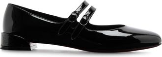 Christian Louboutin Sweet Patent Leather Mary Jane Flats - Black - 41 (IT41 / UK8)