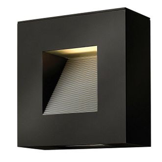 Loops Outdoor IP44 Twin Wall Light Satin Black LED E14 7W