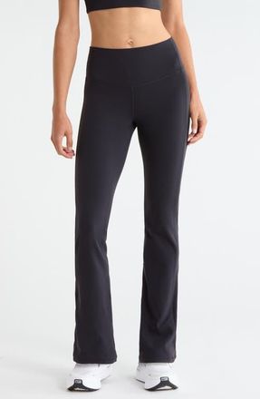 Zella Studio Luxe Piped Bootcut Leggings in Black at Nordstrom, Size X-Small