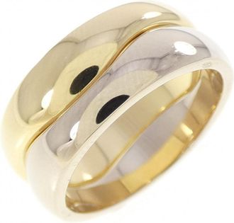 Cartier Yellow Gold (18K) White Gold (18K) Band Ring (Pre-Owned)