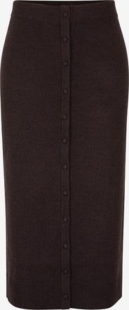 Victoria Beckham Gekn&ouml;pfter Strick-Bleistiftrock aus Merinowolle