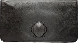 Bottega Veneta Pre-owned Clutches, female, Black, Size: ONE SIZE Pre-owned Woven Leather Clutch