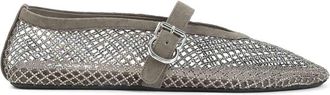Alaia Fishnet Ballerinas