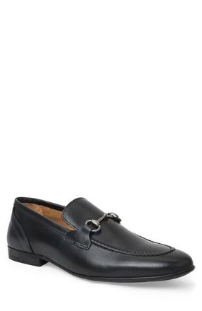 Bruno Magli Ferraro Bit Loafer in Black/Silver at Nordstrom, Size 11.5