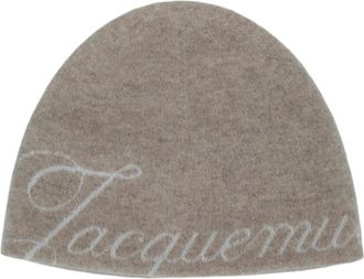 Jacquemus Le Bonnet Atelier - Dames - Accessoires - Beige - Maat: ONE Size Wol