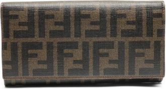 Fendi Portafoglio con motivo Zucca anni 2000 - Marrone