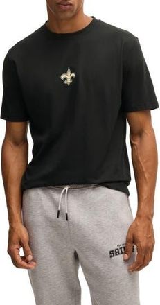 BOSS x NFL Stretch Cotton Graphic T-Shirt in New Orleans Saints - Black at Nordstrom Rack, Size Xxx-Large