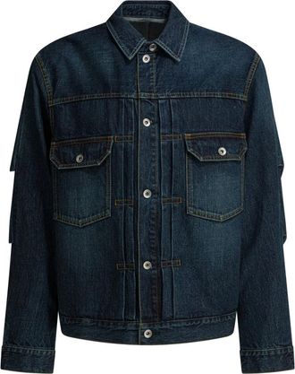 sacai Giacca in denim - - Jackets - Uomo - Blu - M