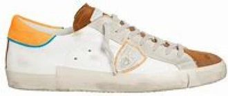 Philippe Model Sneakers, male, White, Size: 12 US Vintage Skate-Inspired Leather Sneakers