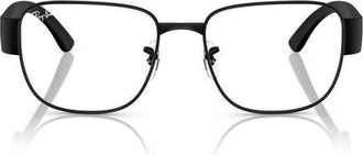 Ray-Ban 55mm Square Optical Glasses in Black at Nordstrom