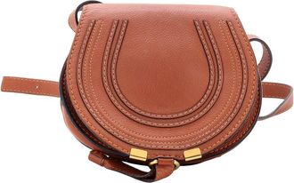 Chlo&eacute; Brown Sheep Leather Marcie Crossbody Small (Authentic Pre-Loved)