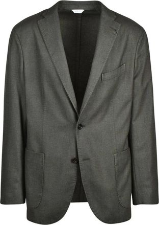 Boglioli Heren, Jassen, Groen, Maat: 2XL Wol