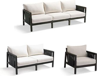 Frontgate Veda Tailored Furniture Covers - Seating, Sofa, Sand - Frontgate