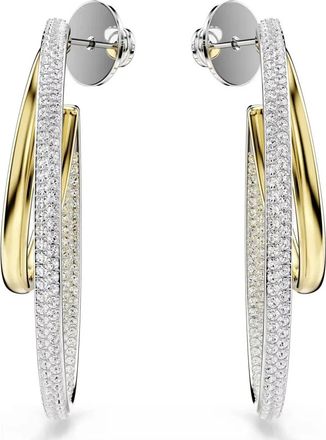 Swarovski Orecchini a cerchio Hyperbola - - Accessories - Donna - Grigio - ONE SIZE