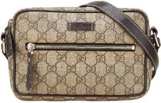 Gucci Pre-owned Cross Body Bags, female, Beige, Size: ONE SIZE Pre-owned Canvas gucci-bags