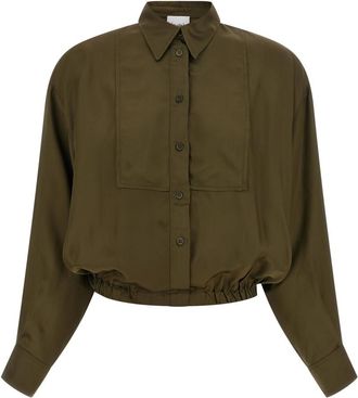 Nude Green Relaxed Solid Shirt