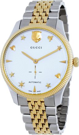 Gucci G-Timeless Automatic Silver Dial Mens Watch Ya126356