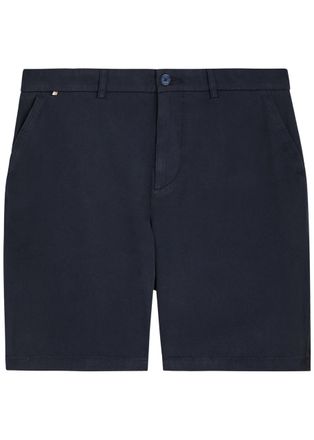 BOSS Boss Kane Stretch-cotton Shorts - Dark Blue - 38 (W38 / Xxl)