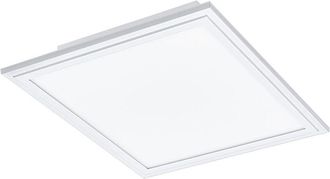 Eglo Plafoniera Moderna Salobrena-Z Alluminio Bianco Luce Led Integrato 15,3W