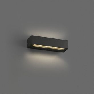 Netlighting Doro13 Integrated LED Up Down Lighter Outdoor Wall Light Grey 3000K IP65