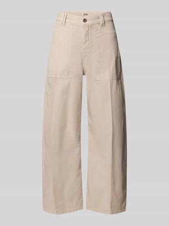 Drykorn Barrel Fit Jeans mit aufgesetzten Taschen Modell DERIVE in Beige, Gr&ouml;&szlig;e 26/34